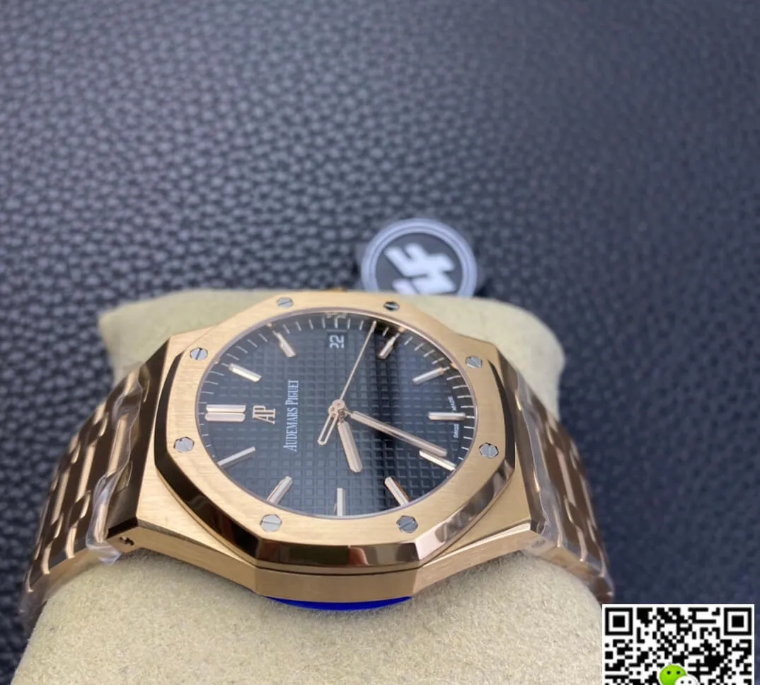 Audemars Piguet Royal Oak 15500OR.OO.1220OR.01 ZF Factory 1:1 Best Edition Replica Watch Gold Strap